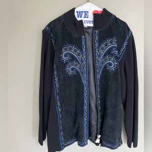 *RARE* Bob Mackie Wearable Art. 100% leather shell. NEW WITH TAGS. Women’s 3X.